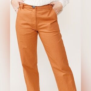 Able Ann Twill High Rise Straight Leg Pants jeans size 14